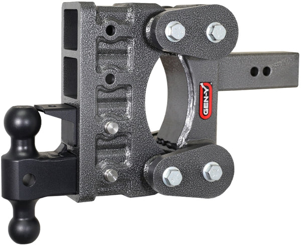 Gen Y The Boss TorsionFlex 2.5In Shank 6In Drop 21K Hitch w/ GH-061 Dual-Ball w/ GH-062 Pintle Lock