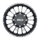 Weld W121 20X8.25 Scorch Front 8X165.1 ET108 BS8.90 Gloss Black MIL 121.6
