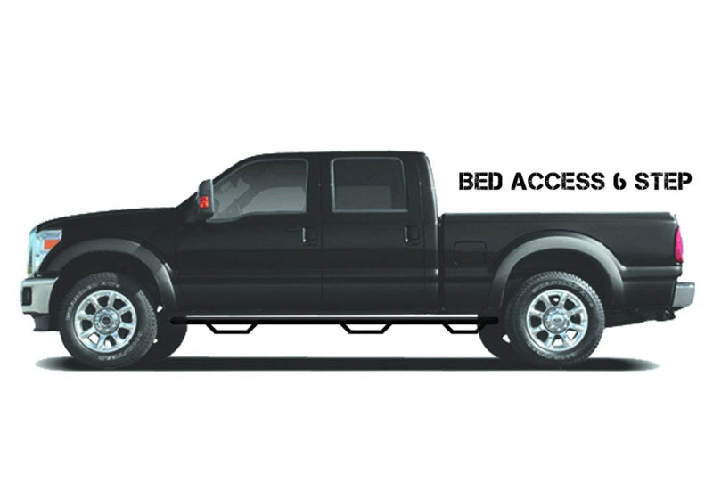 N-Fab Nerf Step 2017 Ford F-250/350 Super Duty SuperCab 8ft Bed - Tex. Black - Bed Access - 3in
