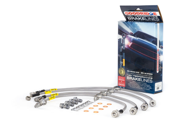 Goodridge 17-18 Honda Civic (Base/LX/EX) SS Brake Lines