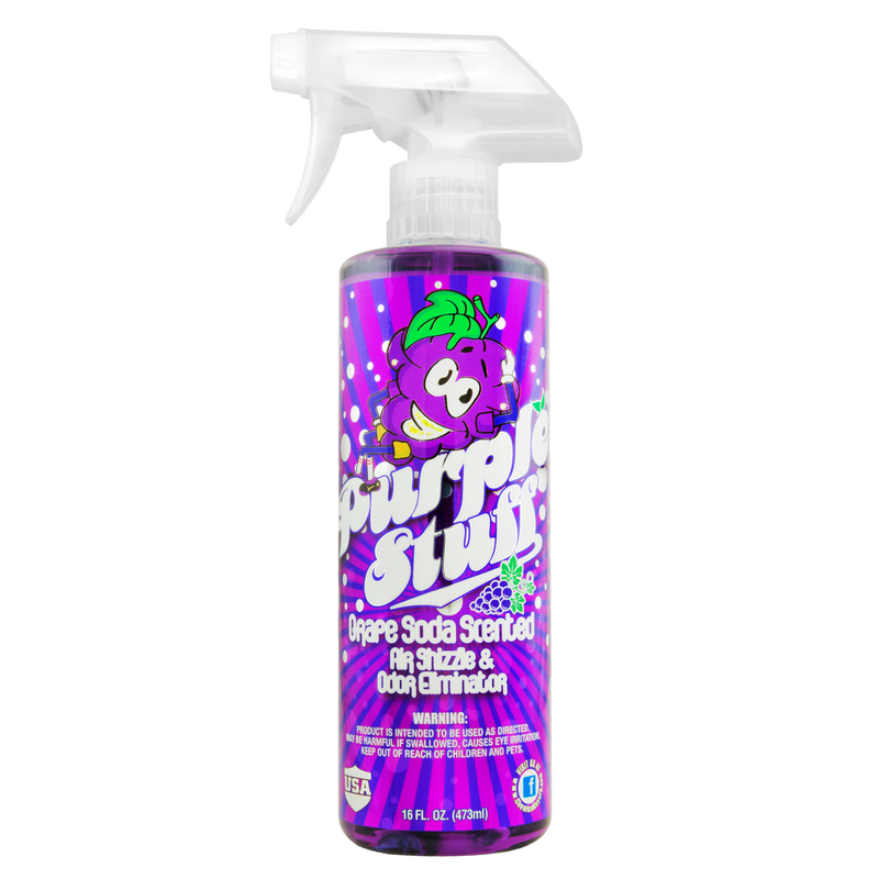 Chemical Guys Purple Stuff Grape Soda Air Freshener & Odor Eliminator - 16oz - Case of 6