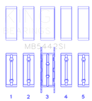 King Ford/Mazda Duratec 2.0/2.3 DOHC (Size 0.25) Silicon Bi-Metal Aluminum Main Bearing Set