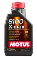 Motul 1L Synthetic Engine Oil 8100 0W40 X-MAX - Porsche A40 - Case of 20