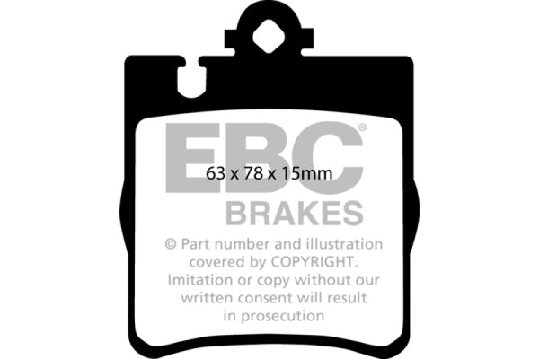 EBC 03 Mercedes-Benz C230 (W203) 2.3 Sport Redstuff Rear Brake Pads