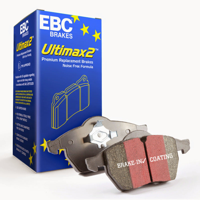 EBC 11+ Fiat 500 1.4 (ATE Calipers) Ultimax2 Front Brake Pads