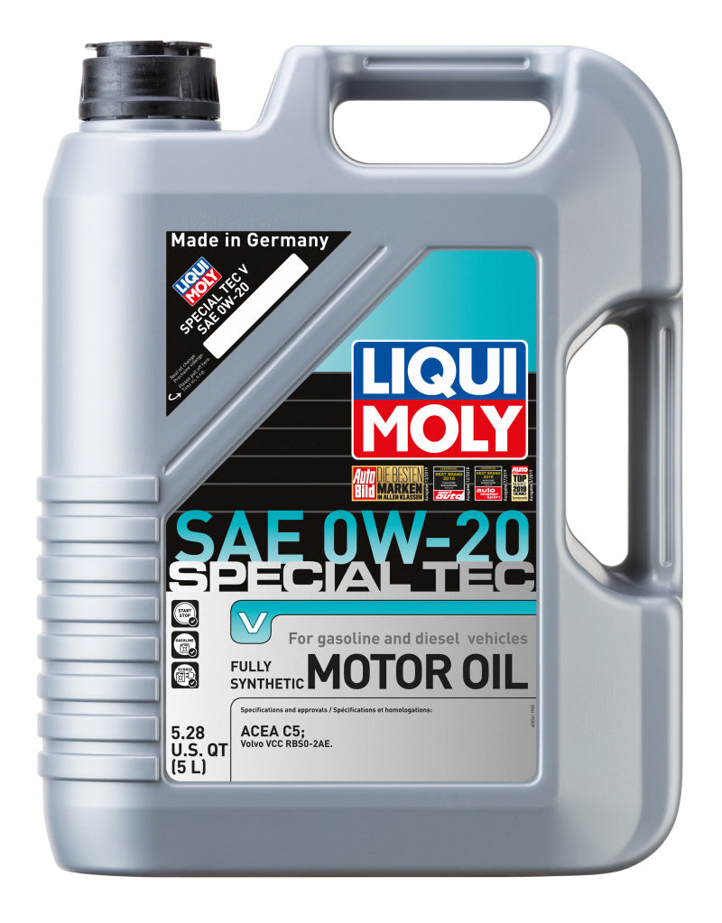 LIQUI MOLY 5L Special Tec V Motor Oil 0W20 - Case of 4