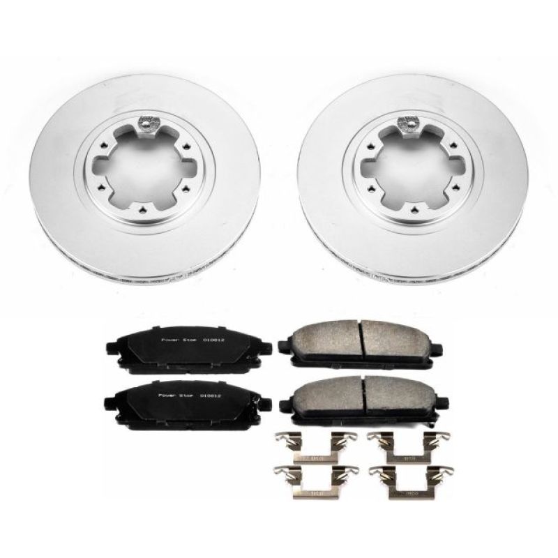 Power Stop 97-03 Infiniti QX4 Front Z17 Evolution Geomet Coated Brake Kit