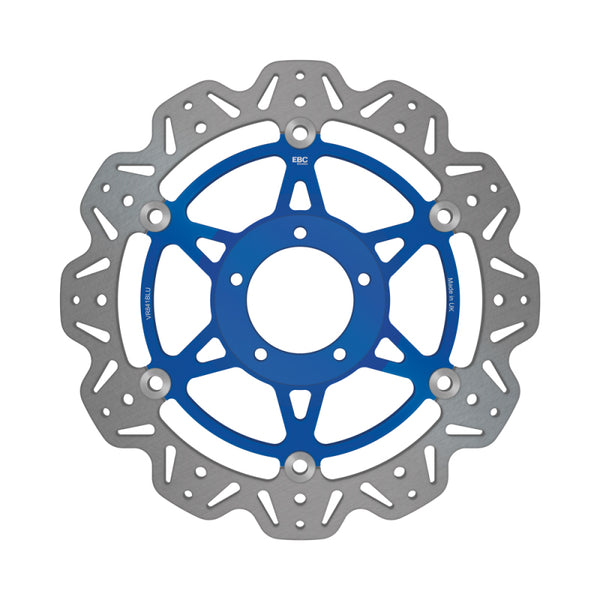 EBC 10-13 Ducati Monster 796 Front Left/Right Vee Floating Blue Rotor