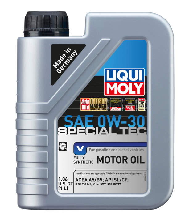 LIQUI MOLY 1L Special Tec V Motor Oil 0W30 - Case of 6