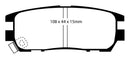 EBC 92-97 Mitsubishi Montero 3.0 Greenstuff Rear Brake Pads