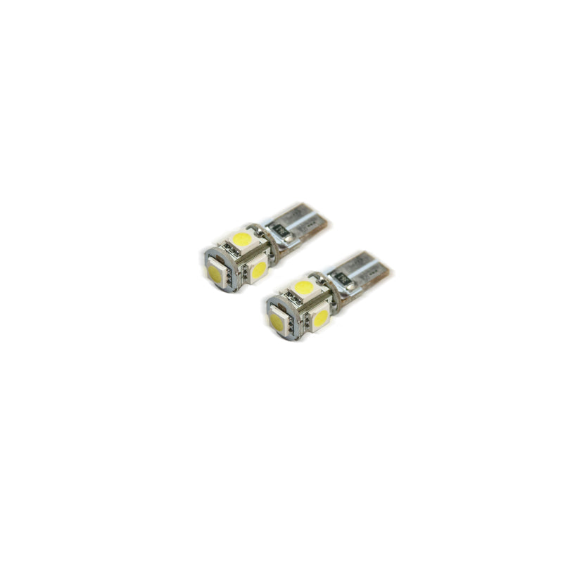 Oracle T10 5 LED 3 Chip SMD Bulbs (Pair) - Amber
