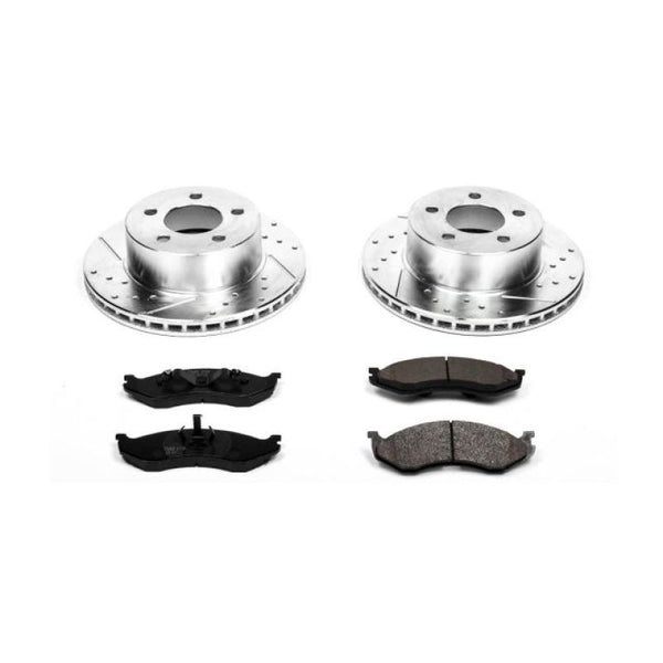 Power Stop 90-99 Jeep Cherokee Front Z23 Evolution Sport Brake Kit