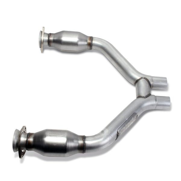 BBK 2015-16 Mustang V6 Short Mid H Pipe With Converters (To Be Adapted With 1642 Series Headers)