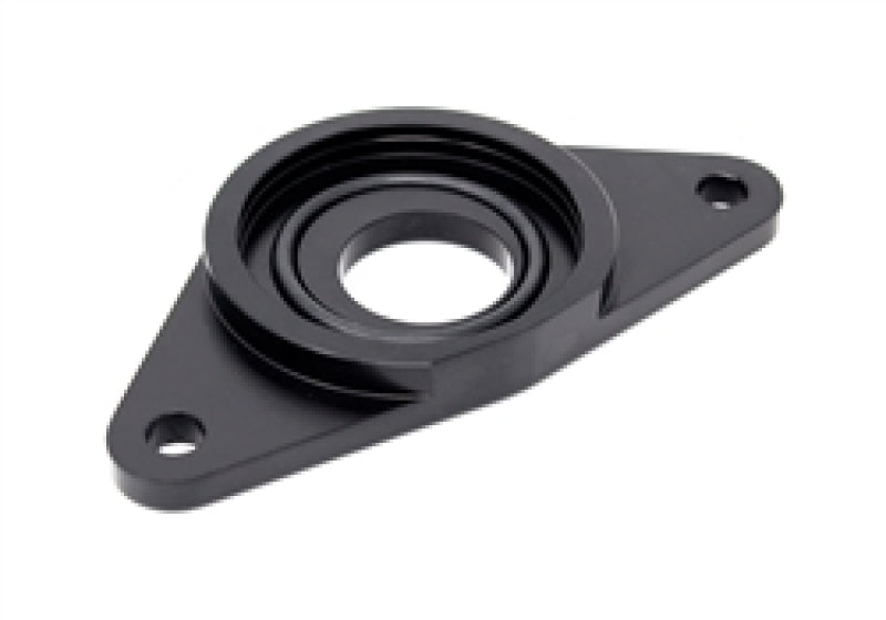 Torque Solution HKS BOV Adapter Flange: Subaru WRX / STi - Black