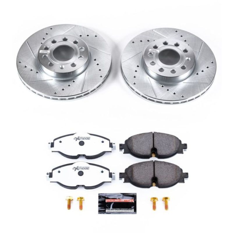 Power Stop 15-18 Audi A3 Front Z26 Street Warrior Brake Kit