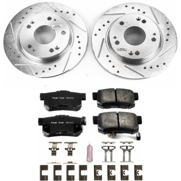 Power Stop 11-15 Honda CR-Z Rear Z23 Evolution Sport Brake Kit