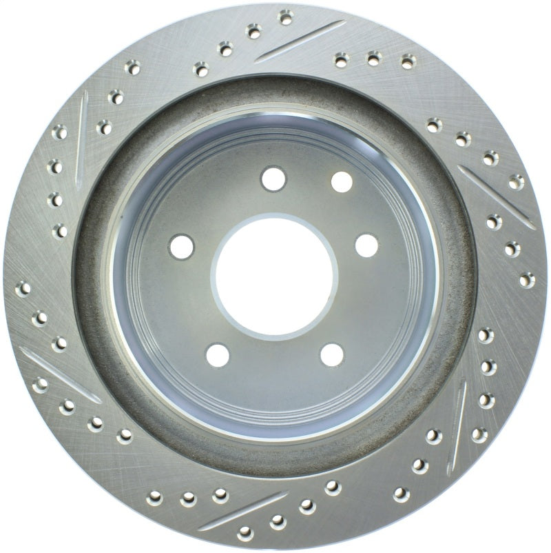 StopTech Select Sport Nissan Slotted and Drilled Left Rear Rotor