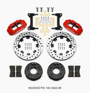 Wilwood Narrow Superlite 6R Front Kit 12.19in Drilled Red 63-87 C10 w/ Wilwood Pro Spindles