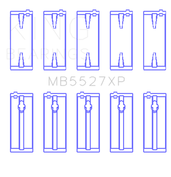 King Toyota 4AGE 4AGZE 16V 1.6L (Size STD) Performance Main Bearing Set