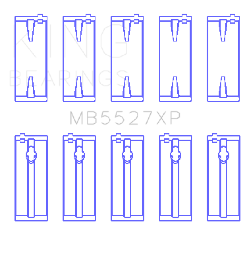 King Toyota 4AGE 4AGZE 16V 1.6L (Size STD) Performance Main Bearing Set