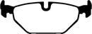 EBC 99-01 Saab 9-5 2.3 Turbo (Aero) Redstuff Rear Brake Pads