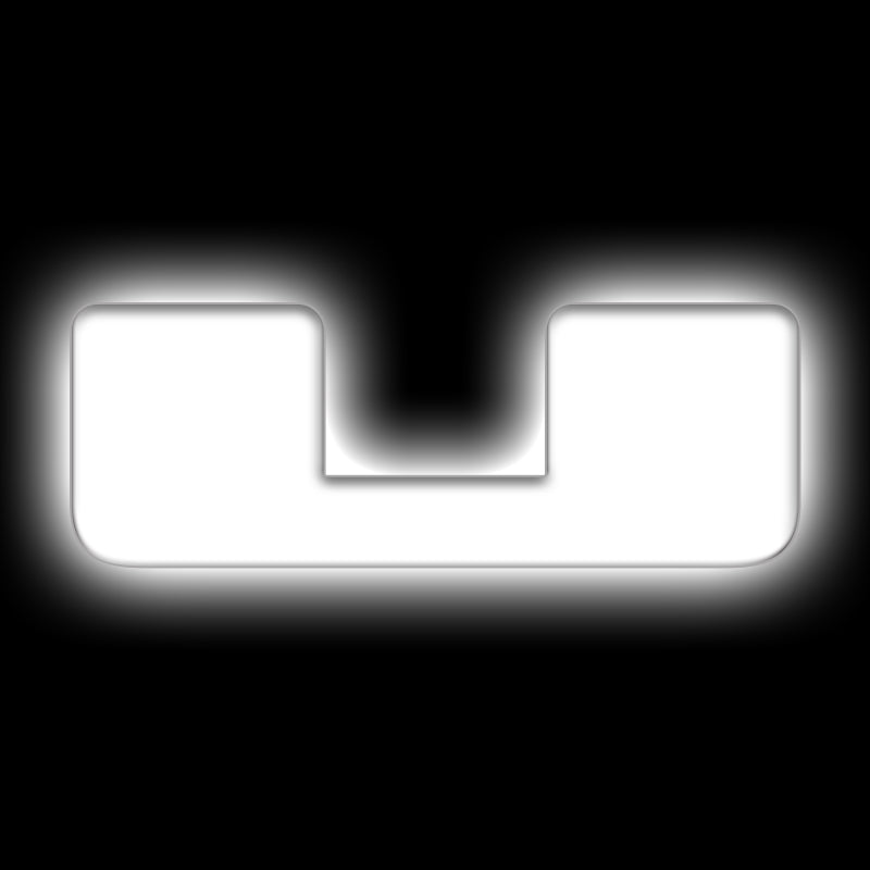 ORACLE Lighting Universal Illuminated LED Letter Badges - Matte White Surface Finish - U