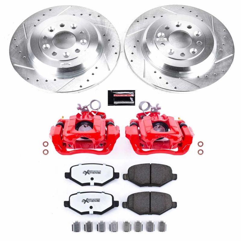 Power Stop 11-15 Ford Edge Rear Z36 Truck & Tow Brake Kit w/Calipers