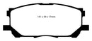 EBC 04-07 Lexus RX330 3.3 Yellowstuff Front Brake Pads