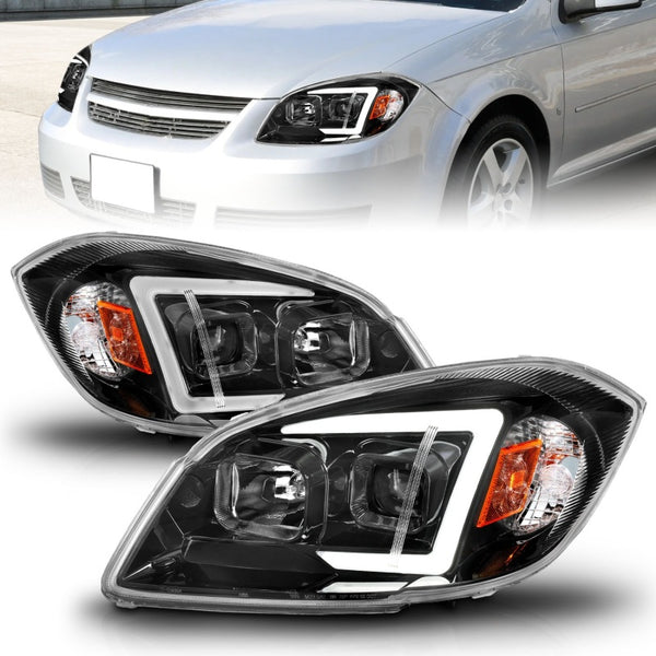 ANZO 05-10 Chevrolet Cobalt / 07-10 Pontiac G5 / 05-06 LED Projector Headlights Black Housing
