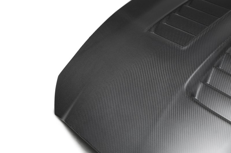 Anderson Composites 15-19 Ford Mustang Shelby GT350 Type-CR Double Sided Carbon Fiber Hood