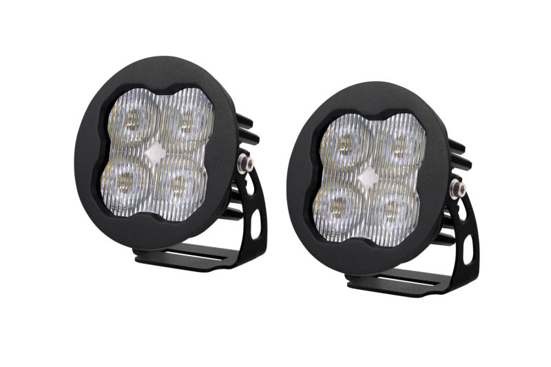 Diode Dynamics SS3 LED Pod Max - White SAE Fog Round (Pair)