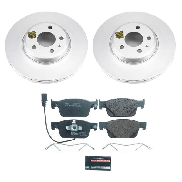 Power Stop 17-19 Audi A4 Front Euro-Stop Brake Kit