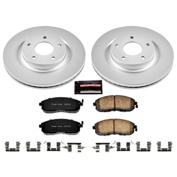 Power Stop 07-13 Nissan Altima Front Z17 Evolution Geomet Coated Brake Kit