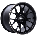BBS CH-R 20x9 5x130 ET49 / 71.6 CB Satin Black Polished Rim Protector Wheel
