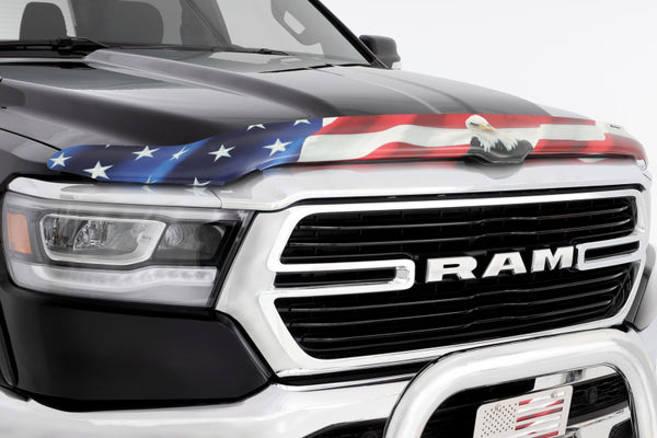 Stampede 2019 Ram 1500 Vigilante Premium Hood Protector - Flag