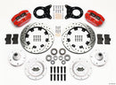 Wilwood Dynapro Dust-Boot Front Kit 12.19in Drill Red 1965-1969 Mustang Disc & Drum Spindle
