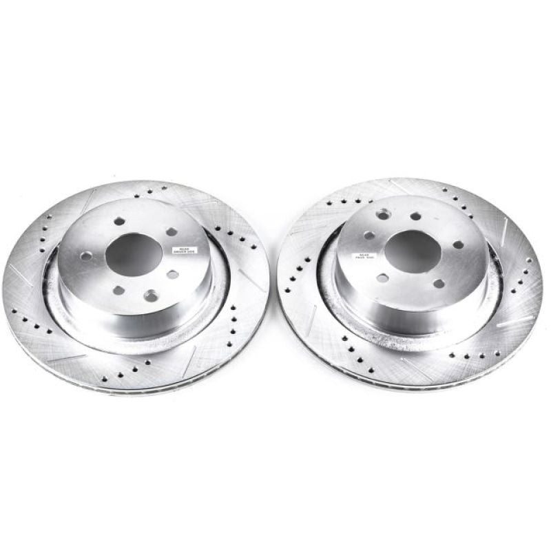 Power Stop 07-08 Infiniti G35 Rear Evolution Drilled & Slotted Rotors - Pair