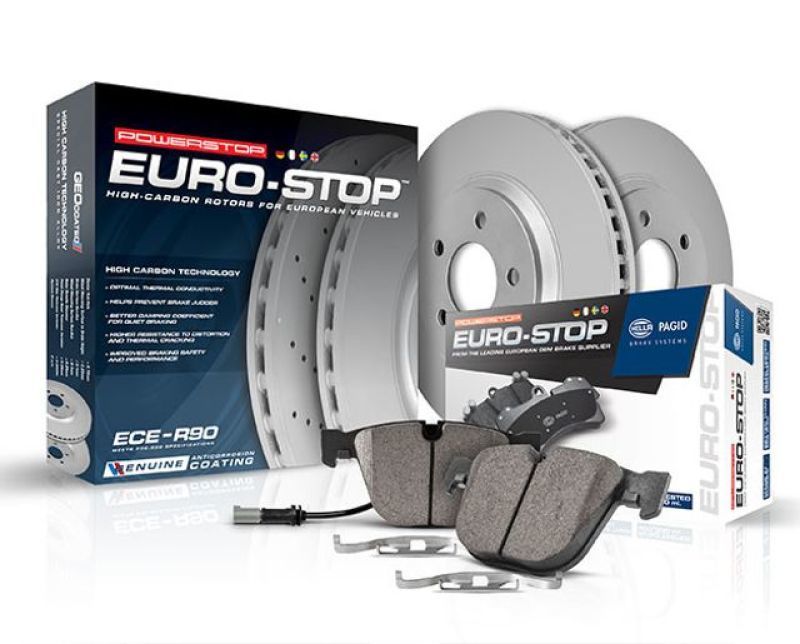 Power Stop 11-18 Porsche Cayenne Front Euro-Stop Brake Kit