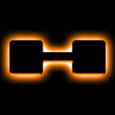 ORACLE Lighting Universal Illuminated LED Letter Badges - Matte Black Surface Finish - H