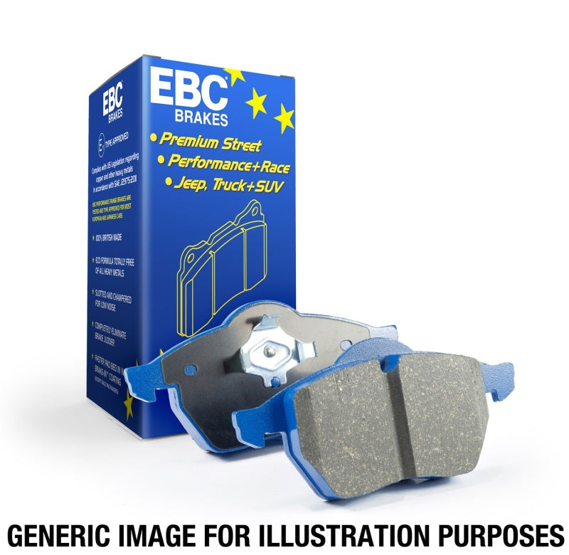 EBC 12 Ford Mustang 5.8 Supercharged (GT500) Shelby Bluestuff Rear Brake Pads