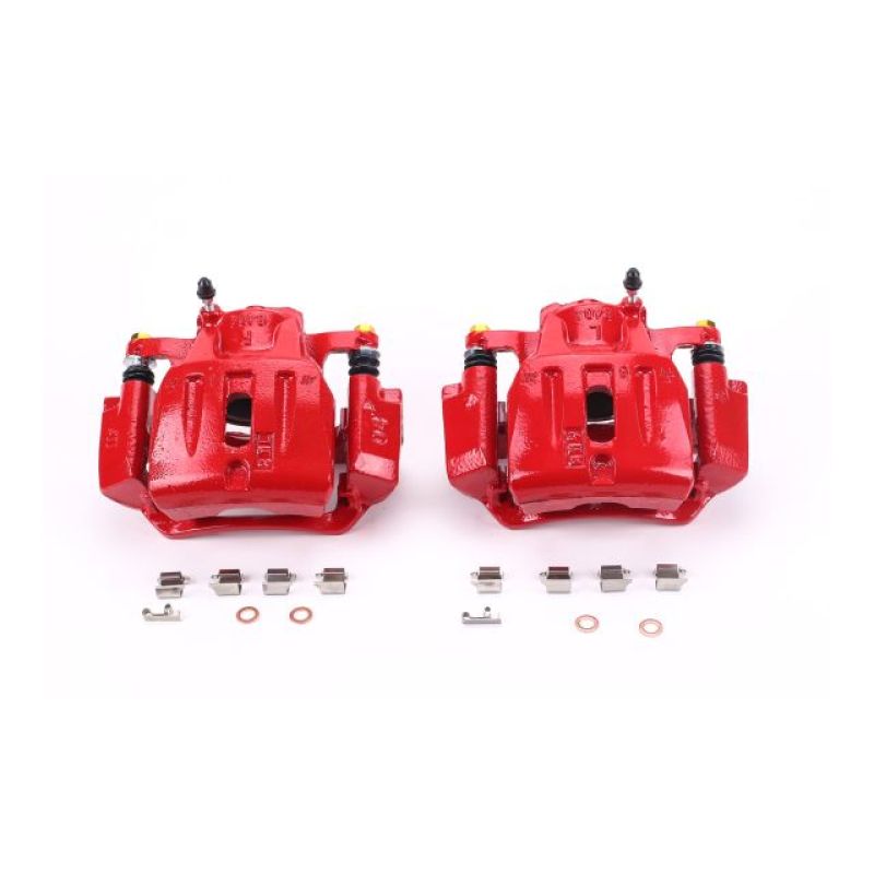 Power Stop 01-07 Toyota Highlander Front Red Calipers w/Brackets - Pair