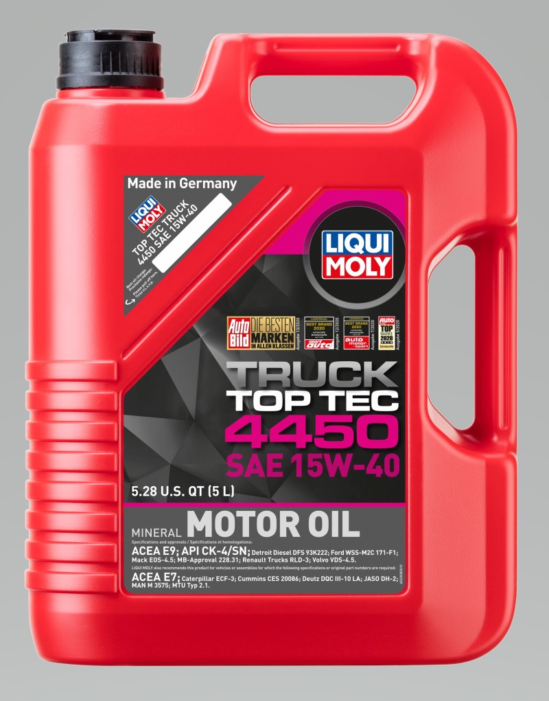 LIQUI MOLY 5L Top Tec Truck 4450 15W40 - Case of 4