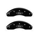 MGP 4 Caliper Covers Engraved Front Mustang Engraved Rear SN95/GT Black finish silver ch