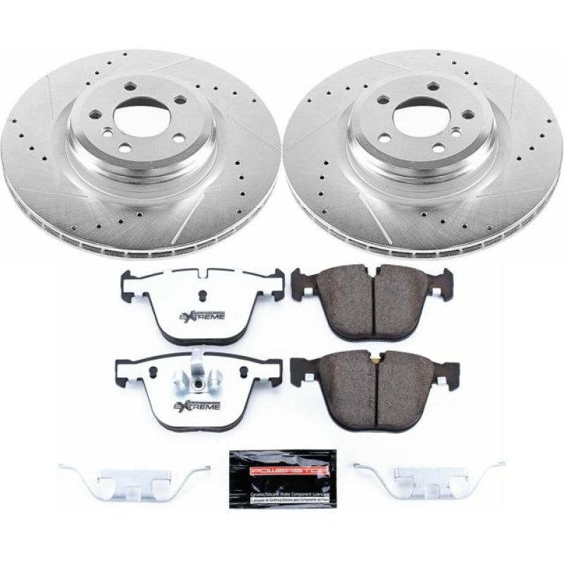 Power Stop 11-15 BMW 750i Rear Z26 Street Warrior Brake Kit