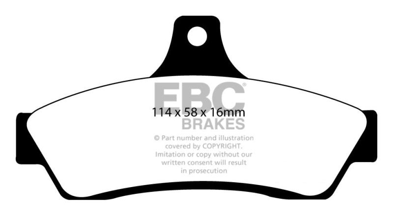 EBC 03-04 Pontiac GTO 5.7 (Solid Rear Rotors) Bluestuff Rear Brake Pads
