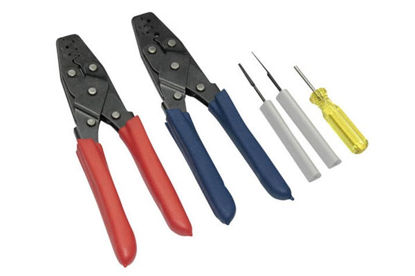 Haltech Dual Crimper Set - Inc 3 pin removal tools