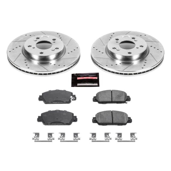 Power Stop 13-17 Honda Accord Front Z23 Evolution Sport Brake Kit