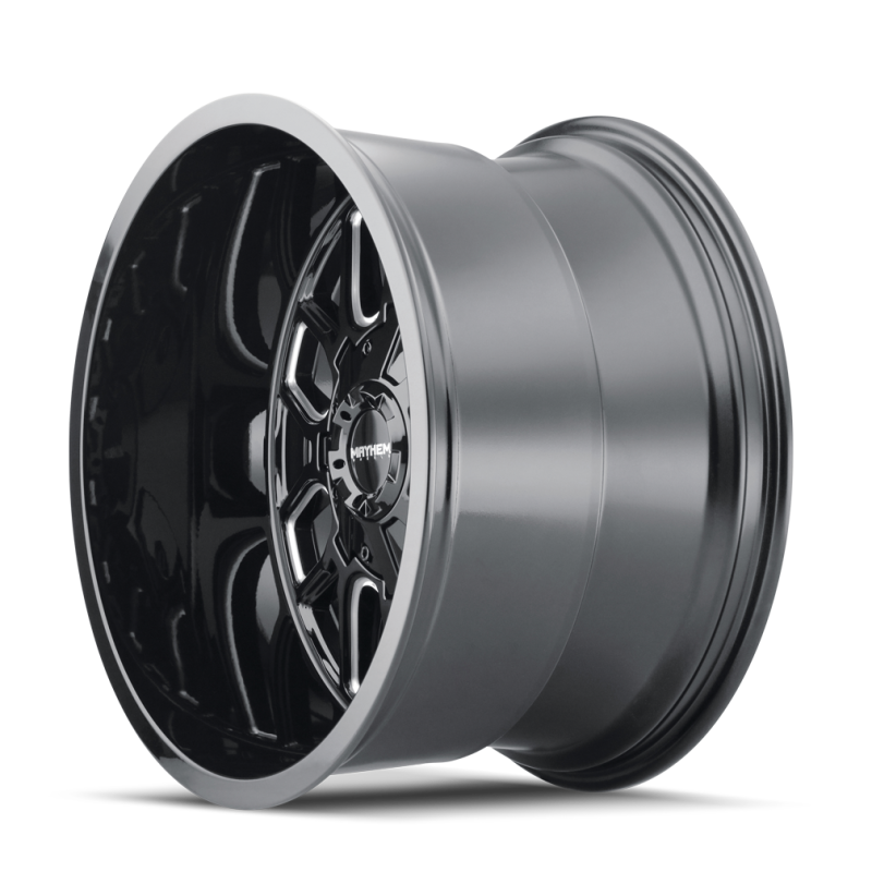 Mayhem 8107 Cogent 20x12 / 8x165.1 BP / -51mm Offset / 130.8mm Hub Black w/ Milled Spokes Wheel