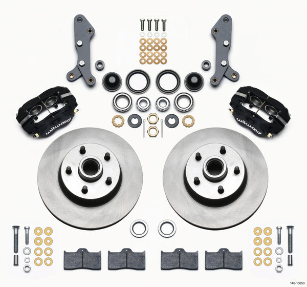 Wilwood Forged Dynalite-M Front Kit 11.30in 1 PC Rotor&Hub 60-68 Ford / Mercury Full Size / Galaxie