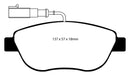 EBC 12+ Fiat 500 1.4 Turbo Abarth Greenstuff Front Brake Pads